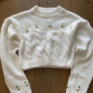 Alessandra Rich crop sweater